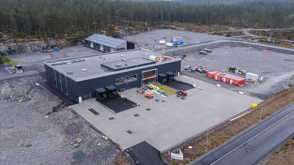 Det nye bygget til bedriften Rentx i Kongsberg på Kongsbergporten
