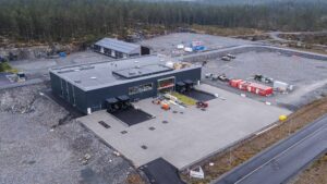Det nye bygget til bedriften Rentx i Kongsberg på Kongsbergporten