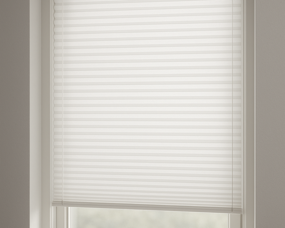 Illustrert bilde av vårt tilbud av plissegardiner